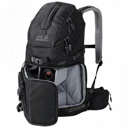 На картинке изображен Спортивный рюкзак Jack Wolfskin Acs Photo Pack Pro black 2003133-6000 Спортивный рюкзак Jack Wolfskin Acs Photo Pack Pro black 2003133-6000
