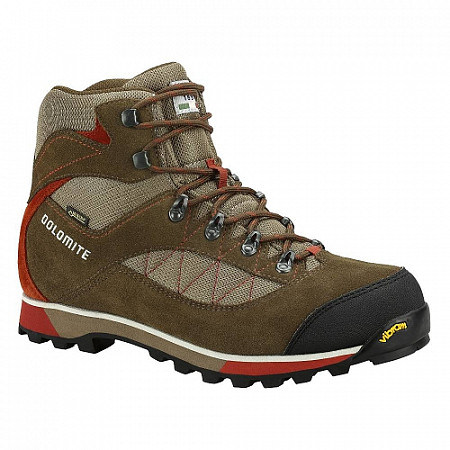 На картинке изображен Ботинки для хайкинга Dolomite Zernez Gtx dark earth brown/rusty red Ботинки для хайкинга Dolomite Zernez Gtx dark earth brown/rusty red