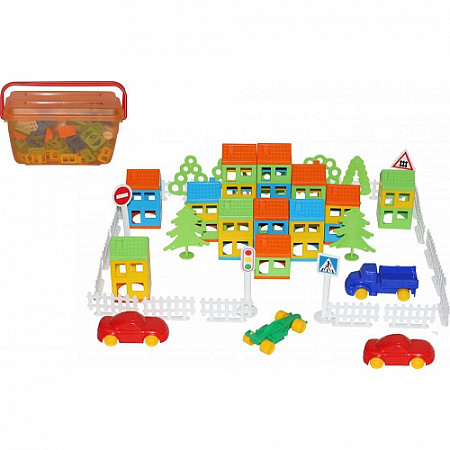 Конструктор Полесье Построй свой город 162 шт 56269