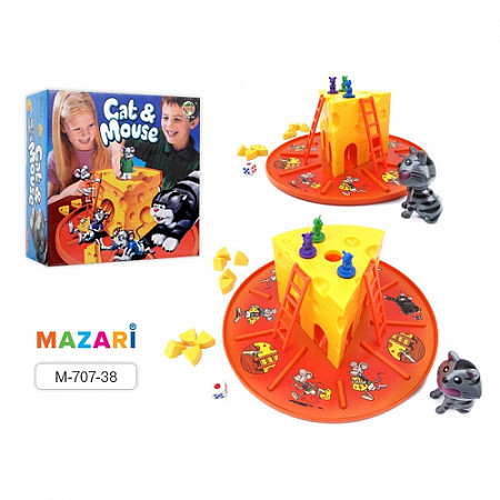 На картинке изображен Игра Mazari Кошки-мышки М-707-38 Игра Mazari Кошки-мышки М-707-38