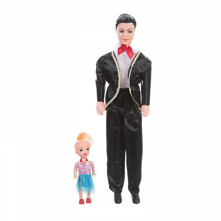 На картинке изображен Куклы Shenzhen Toys Счастливая семья (Кукла, Кен, пупс) 83010 Куклы Shenzhen Toys Счастливая семья (Кукла, Кен, пупс) 83010