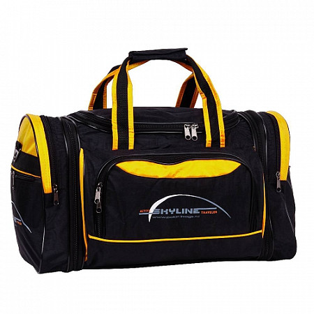 Дорожная сумка Polar 6067-2 black/yellow