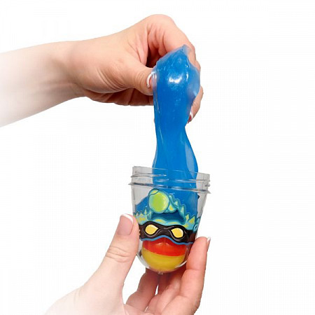 Игрушка пластичная Желейная Slime Ninja 2 в 1 Blue/Yellow S130-1