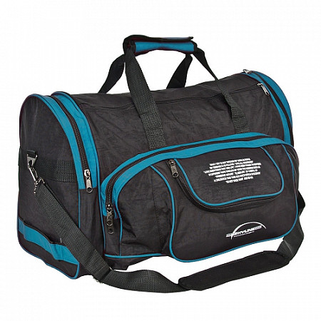 На картинке изображен Спортивная сумка Polar 6066с black/light blue Спортивная сумка Polar 6066с black/light blue