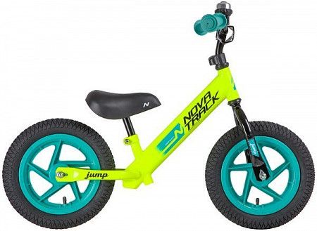 Беговел NOVATRACK 12" JUMP лаймовый