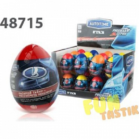 Машинка Auto Time LADA 1:60 яйцо-сюрприз 48715