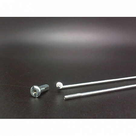 Спицы с нипеллями 1/2" TBS 2,0мм 14Gx256мм 144 шт. ZTB17376