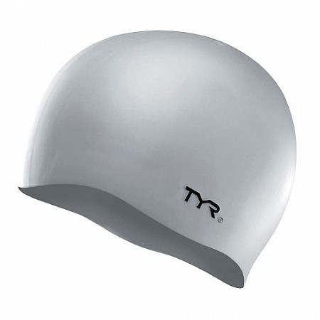 Шапочка для плавания TYR Wrinkle Free Silicone Cap LCS/040 Silver