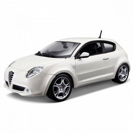 Машинка Bburago 1:24 Alfa Romeo MiTO (18-22113) white