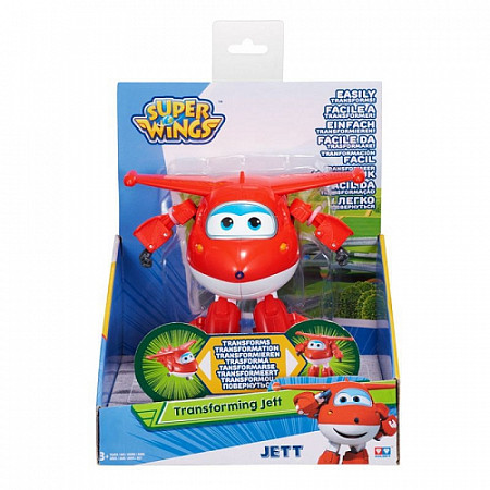 На картинке изображен Трансформер Super Wings Джетт YW710210 Трансформер Super Wings Джетт YW710210