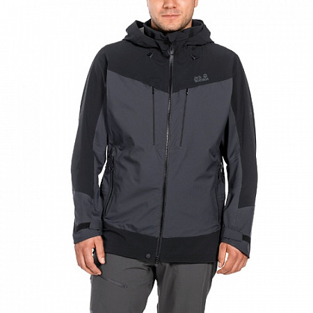 На картинке изображен Куртка Jack Wolfskin Ocean Storm Flex Jacket Men 1107581 grey Куртка Jack Wolfskin Ocean Storm Flex Jacket Men 1107581 grey