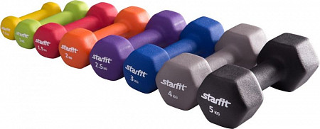 Гантель неопреновая Starfit DB-201 1,5 кг red
