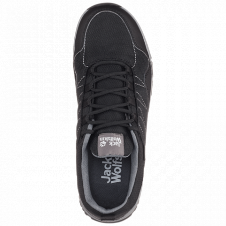 На картинке изображен Полуботинки женские Jack Wolfskin Maze Texapore Low W black / grey Полуботинки женские Jack Wolfskin Maze Texapore Low W black / grey