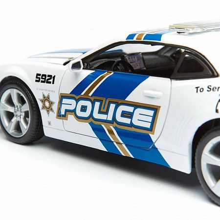 Масштабная модель автомобиля Maisto 1:24 Шевроле Камаро полиция (31208) white/blue