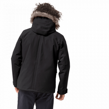 На картинке изображен Куртка мужская Jack Wolfskin Point Barrow black Куртка мужская Jack Wolfskin Point Barrow black