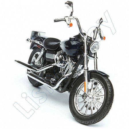 Масштабная модель мотоцикла Maisto 1:18 Harley Davidson 2006 FXBI Dyna Street Bob (31360) blue