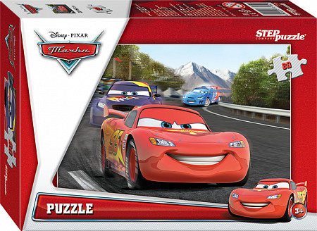 На картинке изображен Пазлы Step Puzzle 80 "Тачки/Самолёты" 77135 Пазлы Step Puzzle 80 "Тачки/Самолёты" 77135