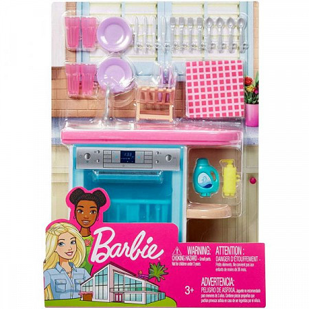 Игровой набор Barbie Посудомоечная машина FXG33 FXG35