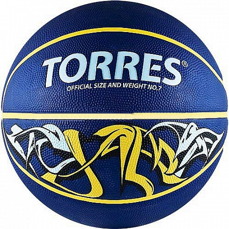 Мяч баскетбольный Torres Jam 1 р 12 см B00041 Blue/Yellow