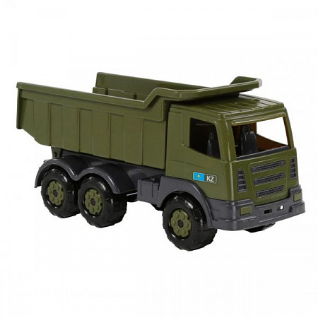 На картинке изображен Автомобиль-самосвал Полесье Престиж военный (KZ) 70074 Автомобиль-самосвал Полесье Престиж военный (KZ) 70074