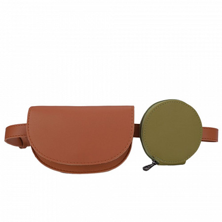 Поясная сумка женская Ors Oro OMS-0155 orange