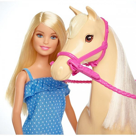 Кукла Barbie С лошадью FXH13