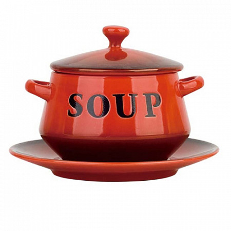 Горшочек Bekker 425 мл BK-7303 red