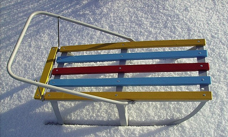 Санки детские со складной спинкой ОП-313.000 тип 4