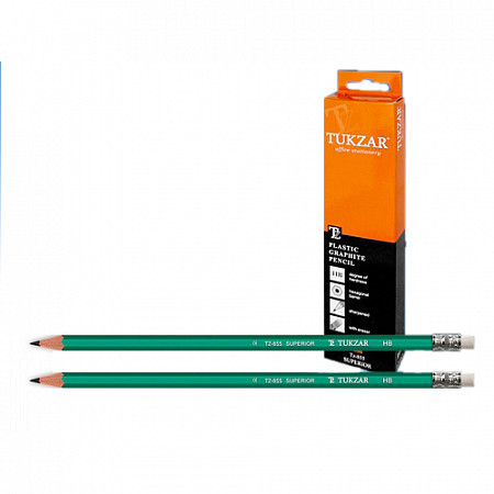 На картинке изображен Карандаш Tukzar Superior HB чернографитный TZ 855 Карандаш Tukzar Superior HB чернографитный TZ 855