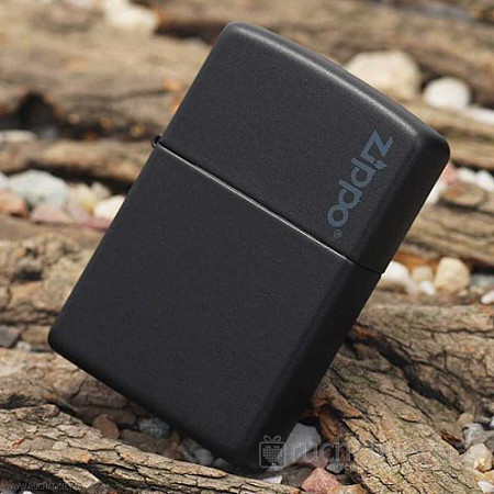 Зажигалка Zippo Logo - Black Matte 218ZL