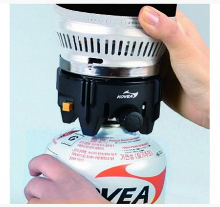 На картинке изображен Горелка с кастрюлей Kovea Alpine Pot Wide KB-0703W Горелка с кастрюлей Kovea Alpine Pot Wide KB-0703W