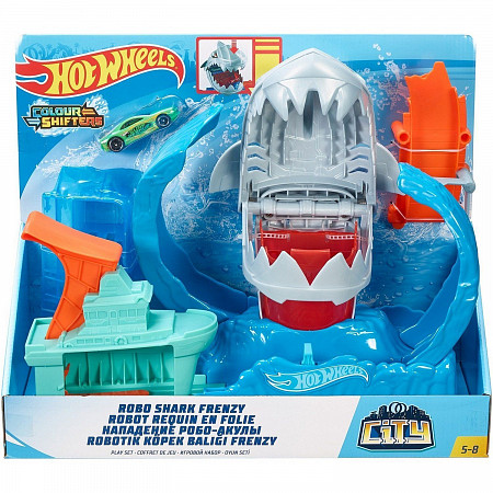 На картинке изображен Игровой набор Hot Wheels City Ледяная акула (GJL12) Игровой набор Hot Wheels City Ледяная акула (GJL12)