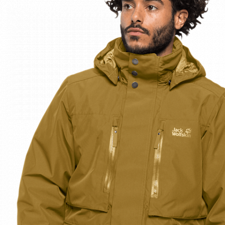 Куртка мужская Jack Wolfskin Bridgeport Bay Jacket golden amber