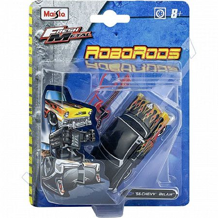 Машинка-трансформер Maisto Fresh Metal RoboRods '56 Chevy BelAir (15020) black