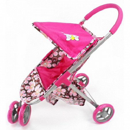 На картинке изображен Коляска для кукол Melogo 9675 Pink Коляска для кукол Melogo 9675 Pink