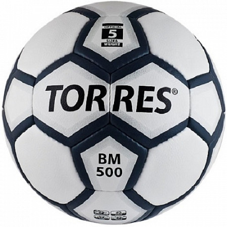 Мяч футбольный Torres BM 500 F30085 white/silver/white