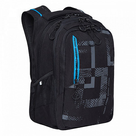 Рюкзак школьный GRIZZLY RU-138-1 /1 black/blue