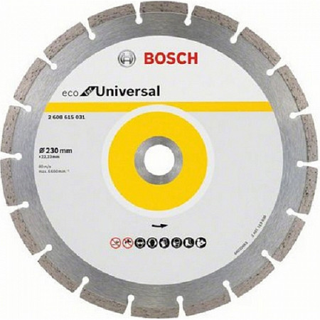 Алмазный круг Bosch 230х22 мм универсальный сегмент 2608615044