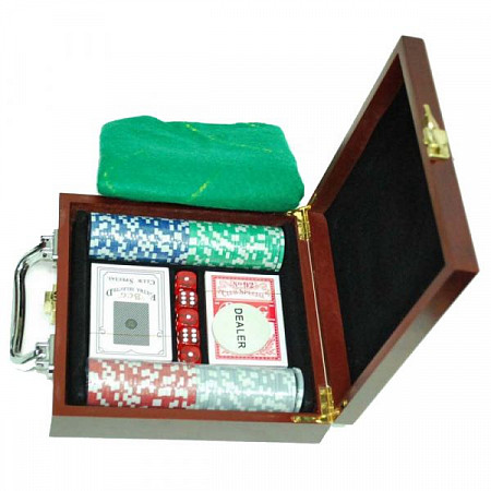 Сувенирный набор для игры в покер Zez Sport 6641-M1 (в чемодане)