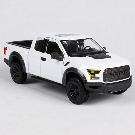 На картинке изображен Масштабная модель автомобиля Maisto 1:24 Форд F-150 Раптор (2017) (31266) Масштабная модель автомобиля Maisto 1:24 Форд F-150 Раптор (2017) (31266)