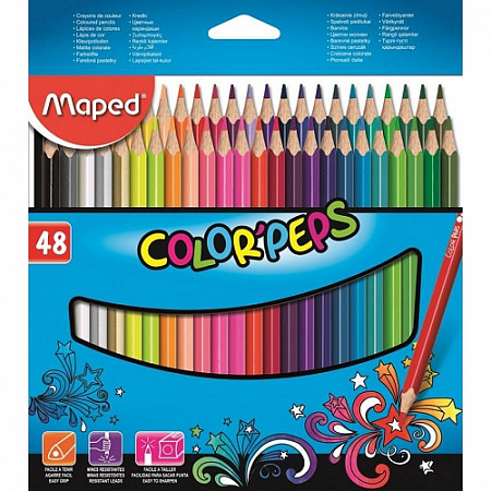 На картинке изображен Карандаши цветные Maped Color'Peps Classic 832048 Карандаши цветные Maped Color'Peps Classic 832048