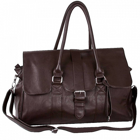 На картинке изображен Дорожная сумка Pola 8153 cofee Дорожная сумка Pola 8153 cofee