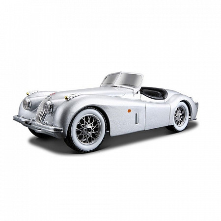 На картинке изображен Коллекционная машина Bburago 1:24 Jaguar Xk 120 Roadster 1951 (18-22018) silver Коллекционная машина Bburago 1:24 Jaguar Xk 120 Roadster 1951 (18-22018) silver