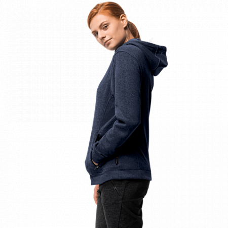 Джемпер женский Jack Wolfskin Finley Jacket Women midnight blue