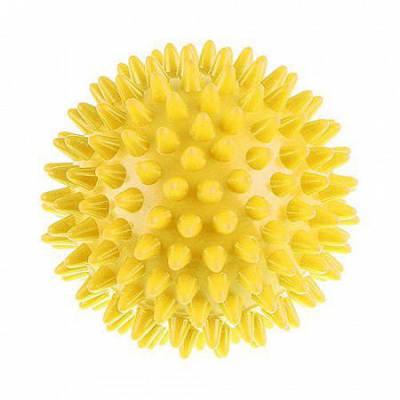 Мяч гимнастический массажный для фитнеса (фитбол) Atemi AGB0210 (10см) yellow