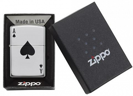 Зажигалка Zippo Lucky Ace Polish Chrome 24011