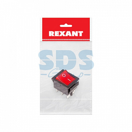 Выключатель клавишный Rexant с подсветкой 36-2350-1