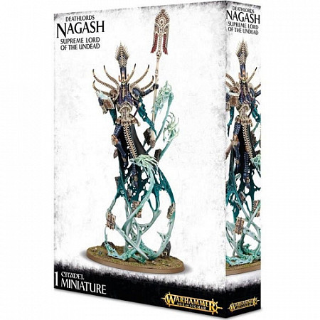 На картинке изображен Фигурка Games Workshop Warhammer: Deathlords Nagash Supreme Lord of Undead 93-05 Фигурка Games Workshop Warhammer: Deathlords Nagash Supreme Lord of Undead 93-05