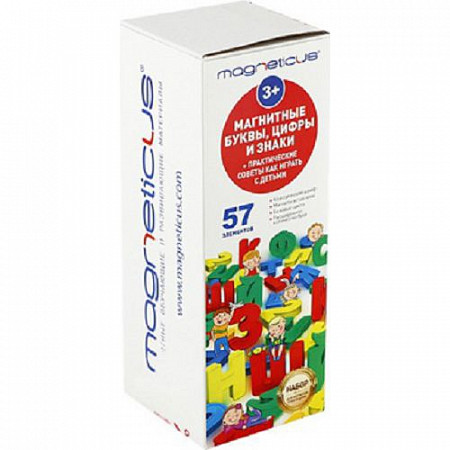 Мозаика магнитная Magneticus Буквы и цифры OBU 003