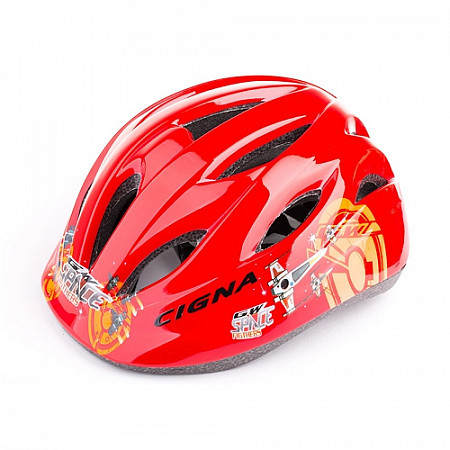 На картинке изображен Велошлем детский Cigna Out-Mold WT-021 black/red Велошлем детский Cigna Out-Mold WT-021 black/red